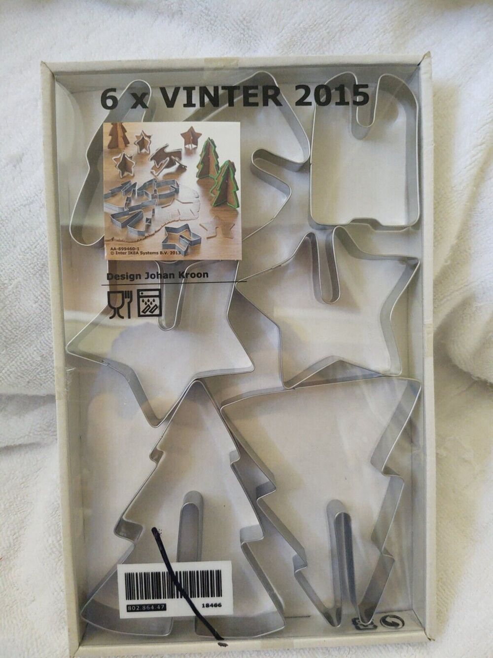 Ikea Star, Reindeer & Tree 3D Metal Cookie Cutters - Johan Kroon